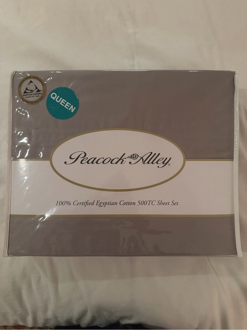 Peacock Alley Queen Sheet Set in Gray - 500TC Egyptian Cotton